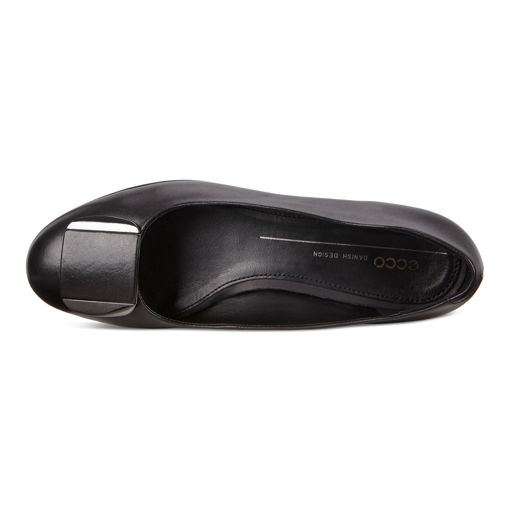 ECCO Womens Ballerinas Black - Anal Shoes - TOJ-912435